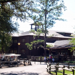 Pioneer Hall and Crockett's Tavern.