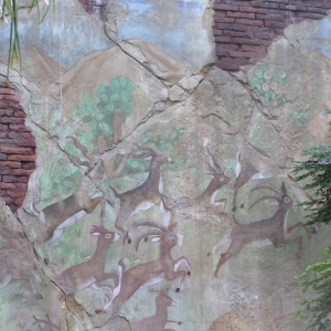 Wall at AK with Waving Hidden Mickey