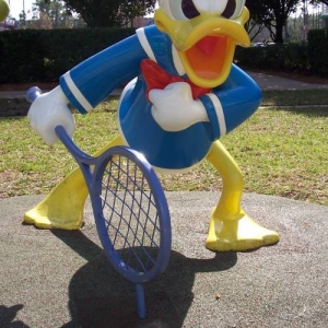 Donald at the net