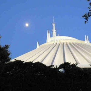 Space Mountain & the moon