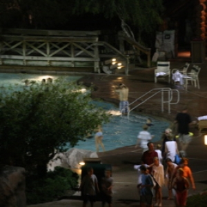 Pool at Night - Wilderness Lodge