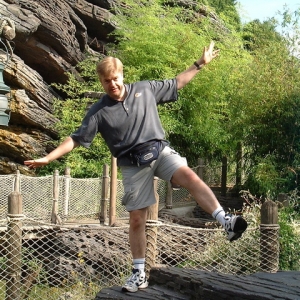 Rob on balancing rock