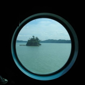 tiny island in Panama Canal