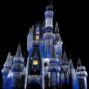 Cinderella Castle in lights