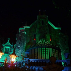 Haunted Mansion at Night