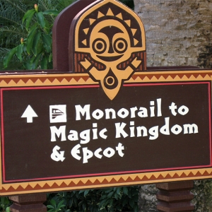Monorail sign