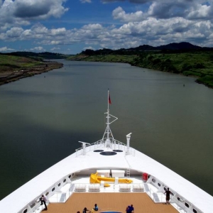 On eastbound cruise through the Panama Canal 2008