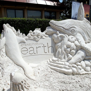 Disney Nature sand sculpture