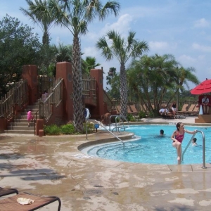 Main pool and slide.