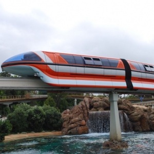 Disneyland Monorail Mark VII Orange