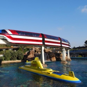 Disneyland Monorail Mark VII Red