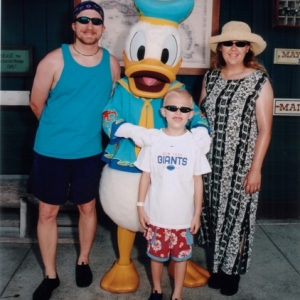 With Donald Duck