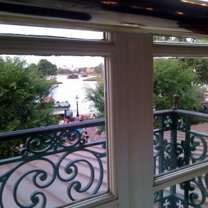 View from window at Bistro de Paris