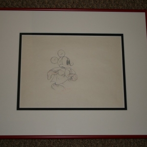 Mickey Mouse - The Worm Turns - 1937 Original Production Drawing