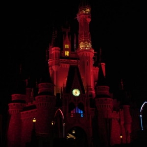Cinderella's Castle in red