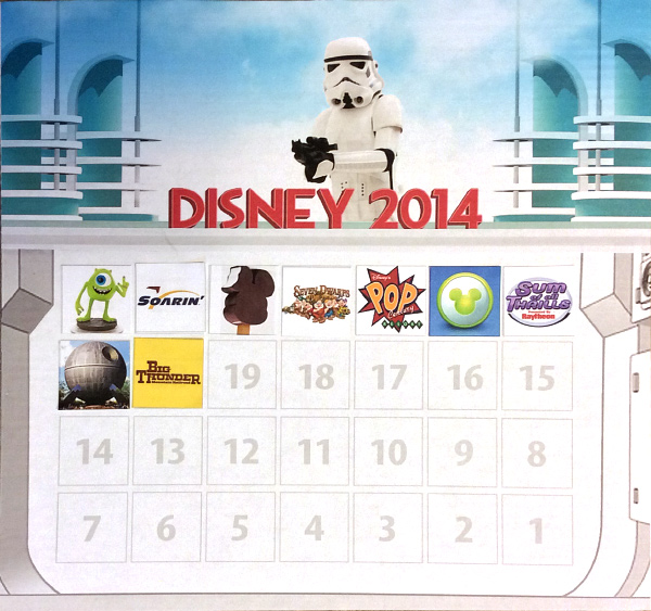 2014 Disney Countdown Calendar
