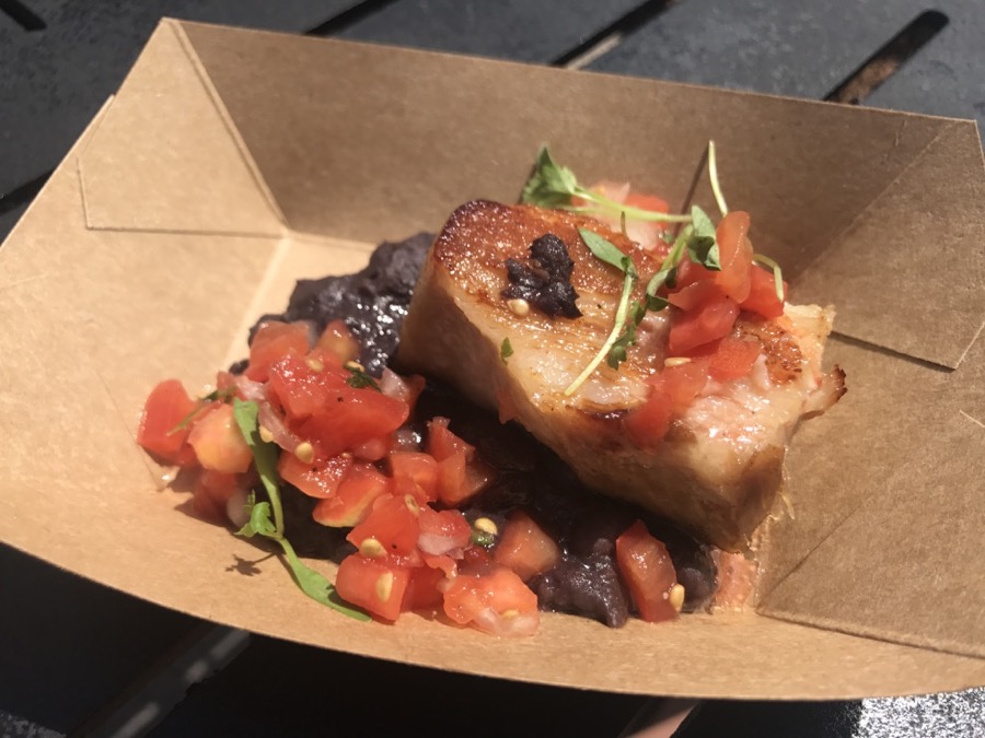 Brazil-Crispy Pork Belly With Black Beans, Tomato, And Onions
