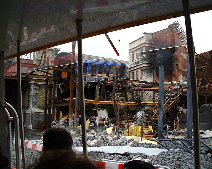 Destruction of London scene, Studio Tram Tour
