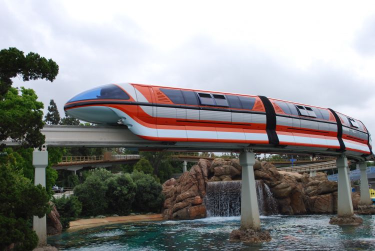 Disneyland Monorail Mark VII Orange