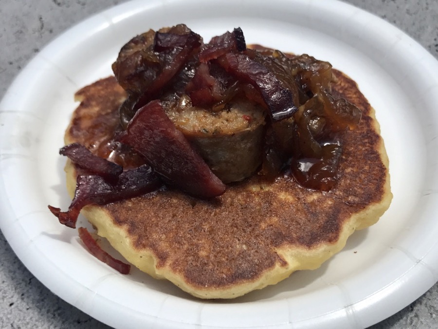 Flavors From Fire-Sweet Pancake With Spicy Chipotle Chicken Sausage