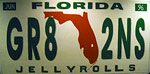 JellyRolls license plate