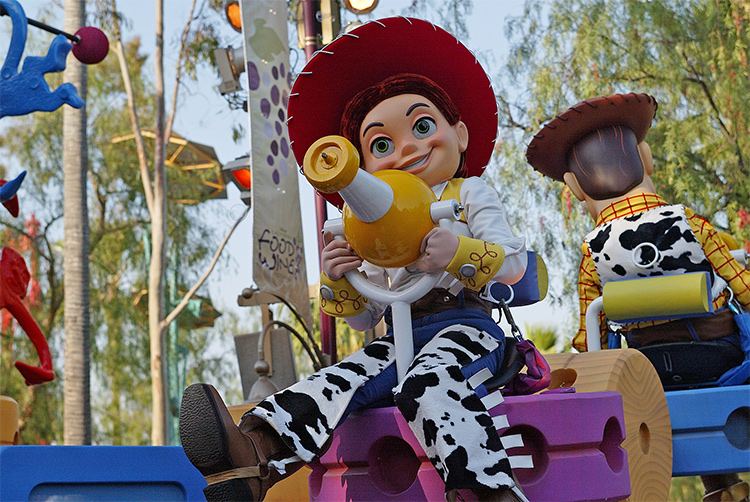 Jessie in Pixar parade