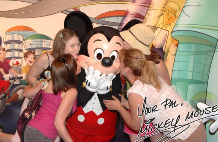 Kissing Mickey