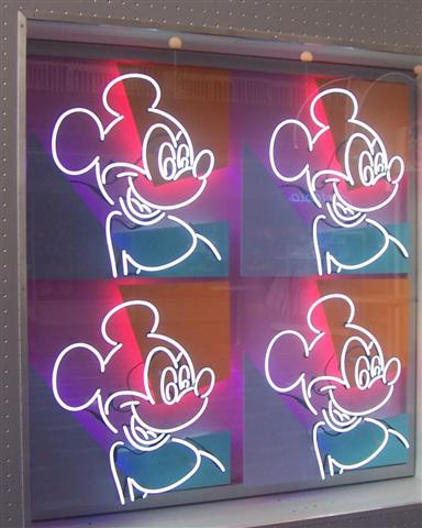 Neon Mickey.