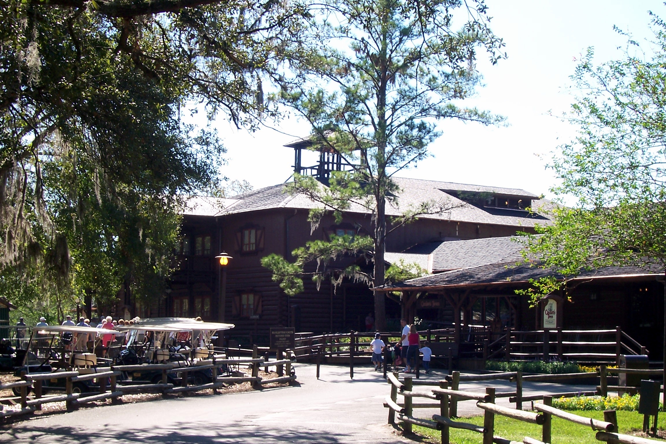 Pioneer Hall and Crockett's Tavern.