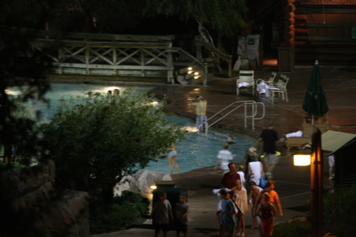 Pool at Night - Wilderness Lodge