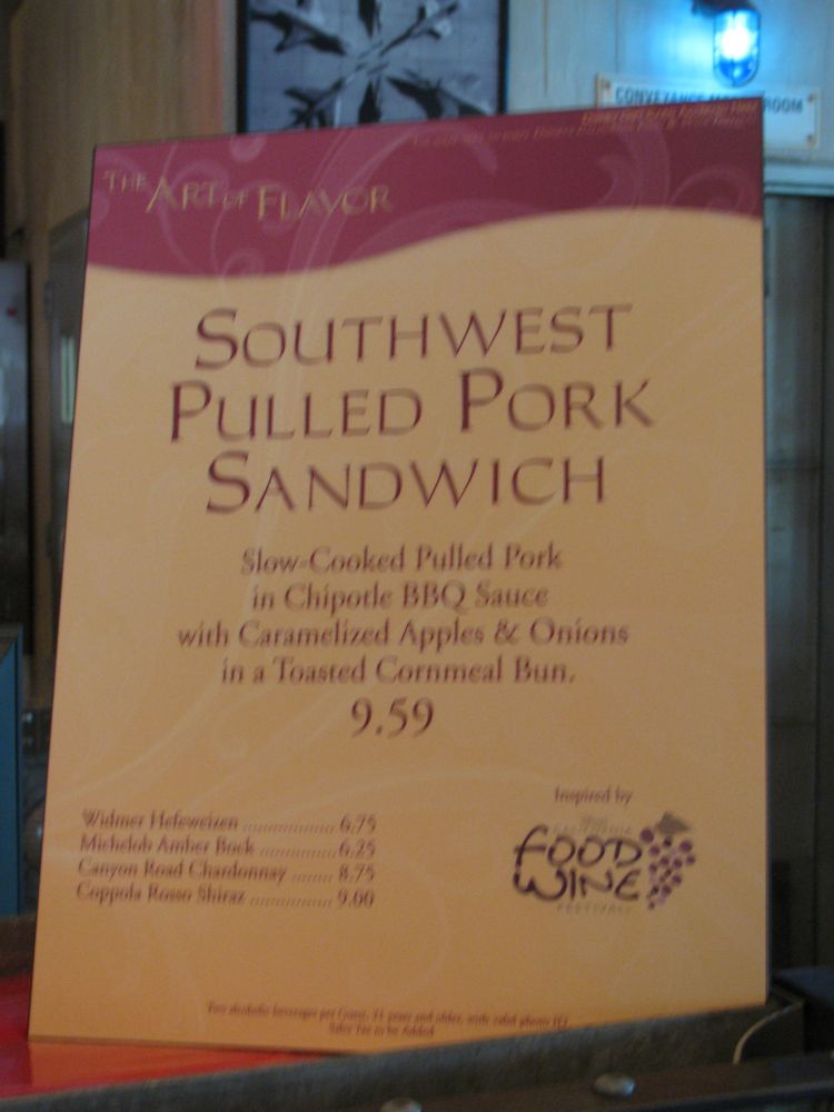 Pulled Pork Sandwich @ Taste Pilot's Grill