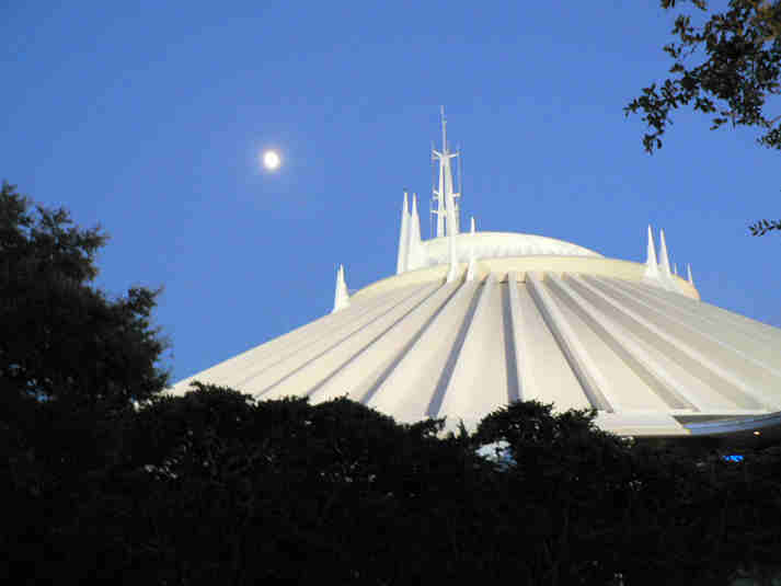 Space Mountain & the moon