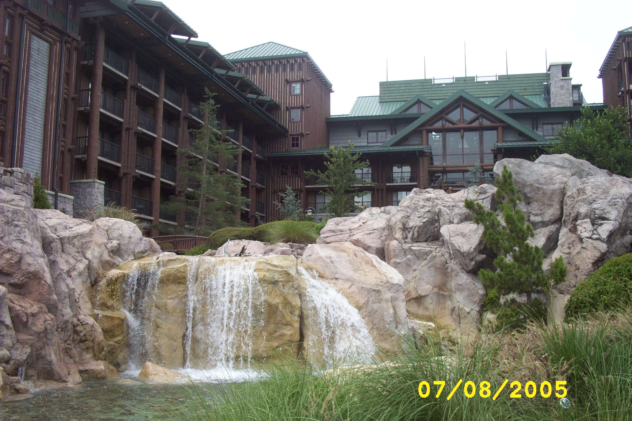 Waterfall at Wilderness Lodge