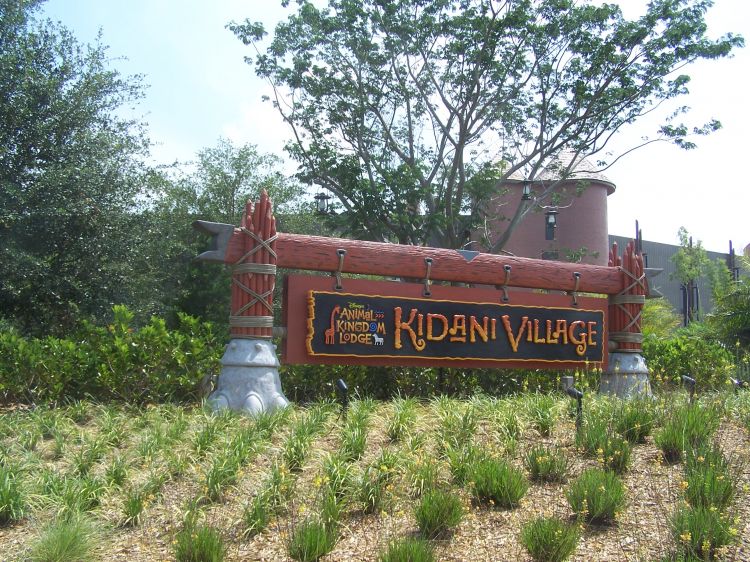 Welcome sign.
