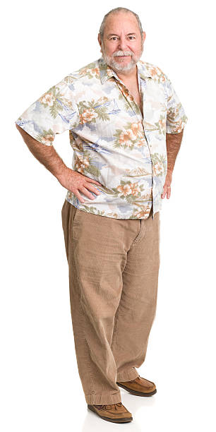 senior-man-standing-with-hands-on-hips-picture-id185300318