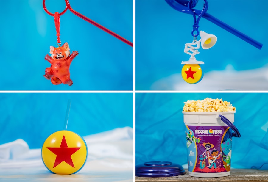 Disneyland Releases Official 2024 Pixar Fest Food Lineup  2024 Pixar Fest sippers, buckets, and straw clips at Disneyland Resort  