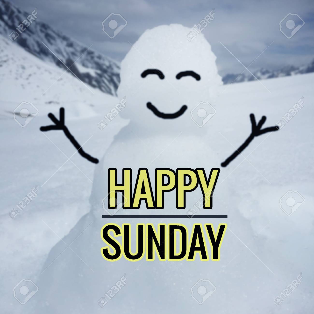 74694390-word-happy-sunday-with-smiling-snowman-blurred-background.jpg